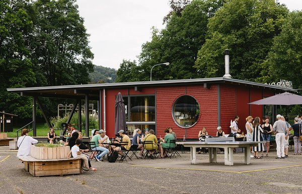Der Plankiosk auf dem FABRIC-Gelände
