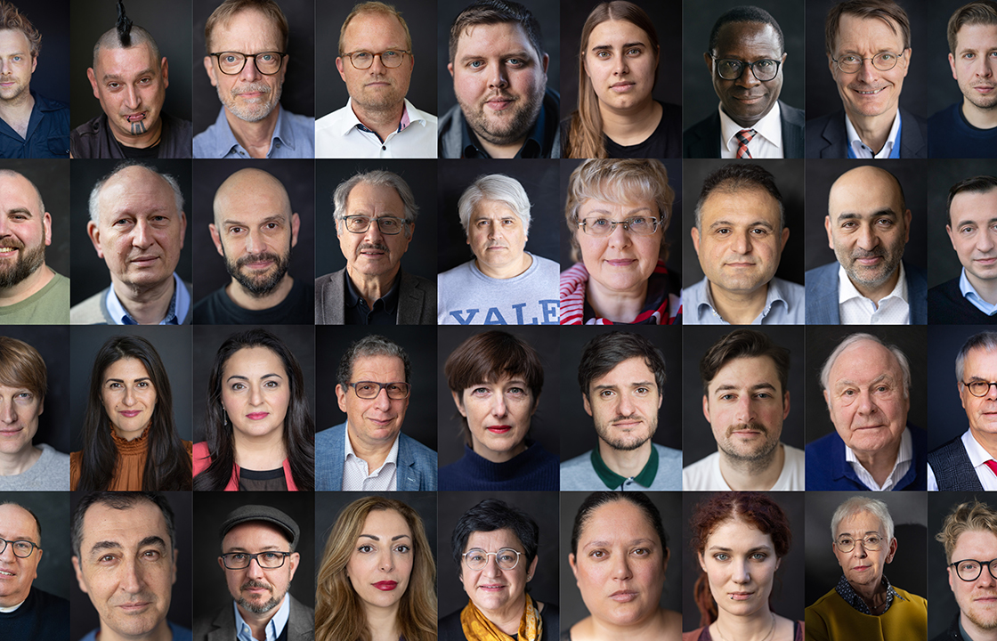 Collage mit Porträtbildern von Menschen, die ins Visier von Rechtsextremisten geraten sind.